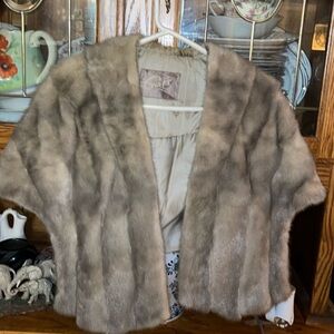 Vintage Faux Fur Shawl